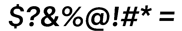 GTStandard SSemiboldOblique Font OTHER CHARS