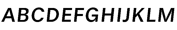 GTStandard SSemiboldOblique Font UPPERCASE