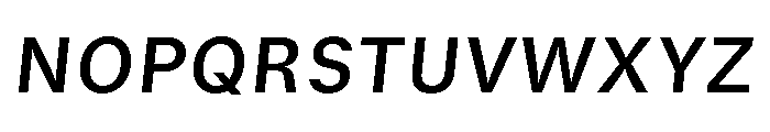 GTStandard SSemiboldOblique Font UPPERCASE