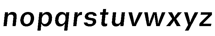 GTStandard SSemiboldOblique Font LOWERCASE