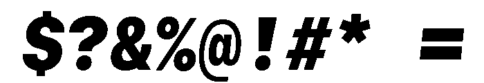 GTStandardMono BlackOblique 2 Font OTHER CHARS