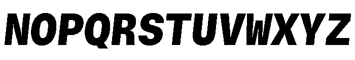 GTStandardMono BlackOblique 2 Font UPPERCASE