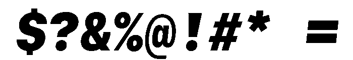 GTStandardMono BlackOblique Font OTHER CHARS
