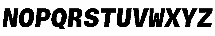 GTStandardMono BlackOblique Font UPPERCASE