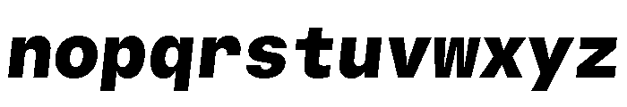 GTStandardMono BlackOblique Font LOWERCASE