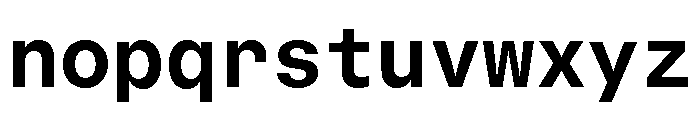 GTStandardMono Bold 2 Font LOWERCASE