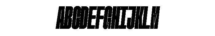 GTStandardMono CompressedBlackOblique Font UPPERCASE
