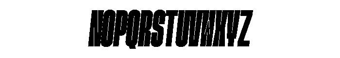 GTStandardMono CompressedBlackOblique Font UPPERCASE