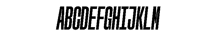 GTStandardMono CompressedBoldOblique Font UPPERCASE