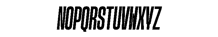 GTStandardMono CompressedBoldOblique Font UPPERCASE