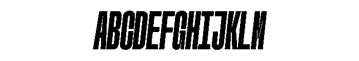 GTStandardMono CompressedHeavyOblique Font UPPERCASE