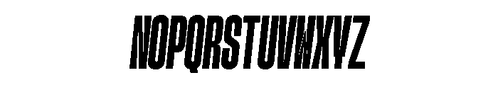 GTStandardMono CompressedHeavyOblique Font UPPERCASE