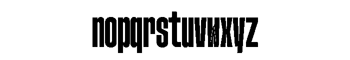 GTStandardMono CompressedHeavy Font LOWERCASE