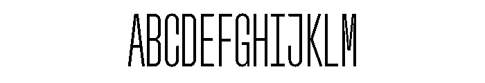 GTStandardMono CompressedLight Font UPPERCASE