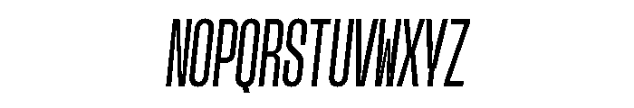 GTStandardMono CompressedMediumOblique Font UPPERCASE