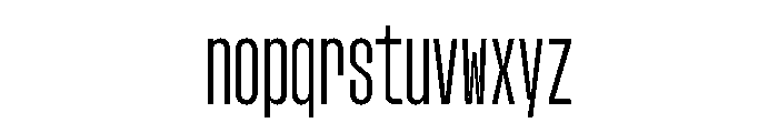 GTStandardMono CompressedRegular Font LOWERCASE
