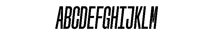 GTStandardMono CompressedSemiboldOblique Font UPPERCASE