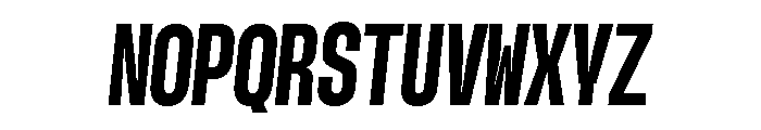 GTStandardMono CondensedHeavyOblique Font UPPERCASE