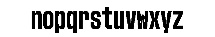 GTStandardMono CondensedHeavy Font LOWERCASE