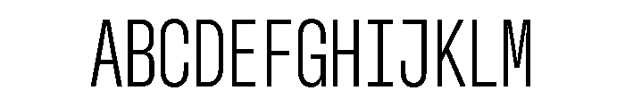 GTStandardMono CondensedLight 2 Font UPPERCASE