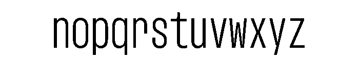 GTStandardMono CondensedLight 2 Font LOWERCASE