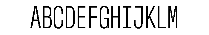 GTStandardMono CondensedLight Font UPPERCASE