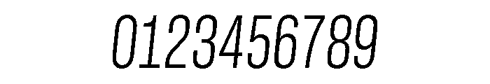GTStandardMono CondensedLightOblique Font OTHER CHARS
