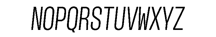 GTStandardMono CondensedLightOblique Font UPPERCASE