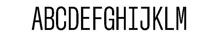 GTStandardMono CondensedRegular Font UPPERCASE