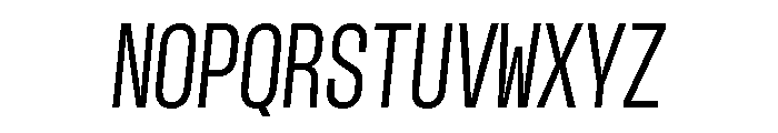 GTStandardMono CondensedRegularOblique Font UPPERCASE