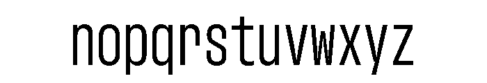 GTStandardMono CondensedRegular Font LOWERCASE