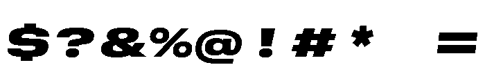 GTStandardMono ExpandedBlackOblique Font OTHER CHARS