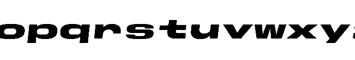GTStandardMono ExpandedBlackOblique Font LOWERCASE