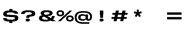GTStandardMono ExpandedBold Font OTHER CHARS