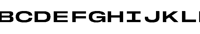 GTStandardMono ExpandedBold Font UPPERCASE