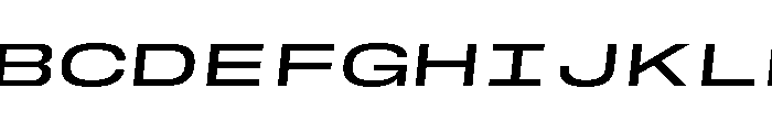 GTStandardMono ExpandedMediumOblique Font UPPERCASE