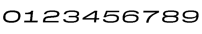 GTStandardMono ExpandedRegularOblique Font OTHER CHARS