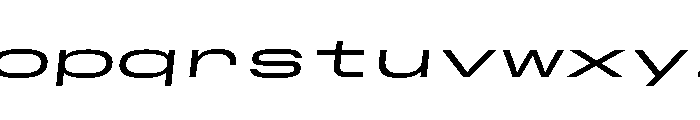 GTStandardMono ExpandedRegularOblique Font LOWERCASE