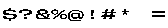 GTStandardMono ExpandedSemibold 2 Font OTHER CHARS