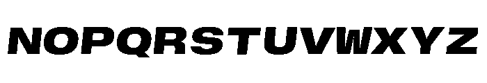GTStandardMono ExtendedBlackOblique 2 Font UPPERCASE