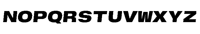 GTStandardMono ExtendedBlackOblique Font UPPERCASE
