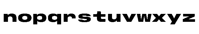 GTStandardMono ExtendedBlack Font LOWERCASE