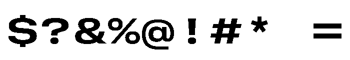 GTStandardMono ExtendedBold Font OTHER CHARS