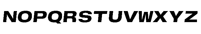 GTStandardMono ExtendedHeavyOblique 2 Font UPPERCASE