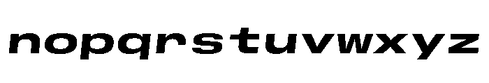GTStandardMono ExtendedHeavyOblique 2 Font LOWERCASE