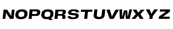 GTStandardMono ExtendedHeavyOblique Font UPPERCASE
