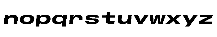 GTStandardMono ExtendedHeavyOblique Font LOWERCASE