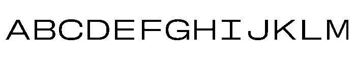 GTStandardMono ExtendedLight Font UPPERCASE