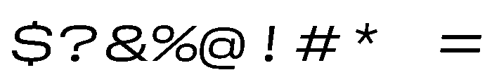 GTStandardMono ExtendedLightOblique 2 Font OTHER CHARS