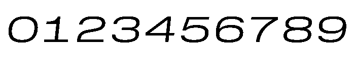 GTStandardMono ExtendedLightOblique Font OTHER CHARS
